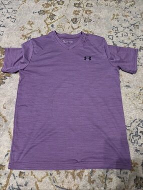 Under Armour Men’s Purple V-Neck Performance Tee